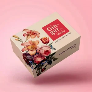 Custom paper soap box with printed branding